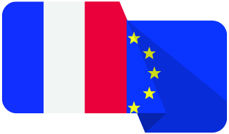 drapeaux francais et europeen